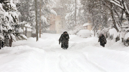 Bahar havası bitti Kara kış geri döndü