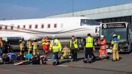 Nürnberg Havalimanı’nda acil durum tatbikatı