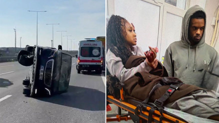 Fenerbahçeli yıldızın eşi trafik kazası geçirdi