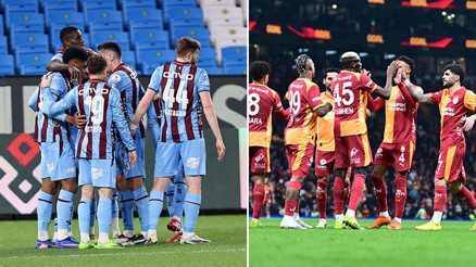 Trabzonspor Başakşehire, Galatasaray Alanyaya karşı