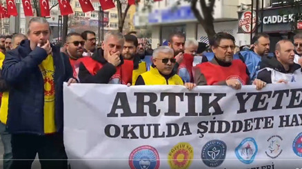 Eğitimciler iş bıraktı... “Şiddete yasal düzenleme yapılsın”