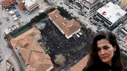 Yüzlerce meslektaşı Fatma Nur öğretmeni son yolculuğuna uğurladı