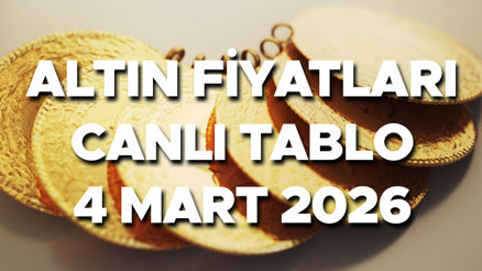 ALTIN FİYATLARI SON DAKİKA 4 MART 2026 (BUGÜN - CANLI GRAFİK) || Altında ibre yukarı döndü Gram altın, çeyrek altın, ONS altın ve ata altın ne kadar oldu, kaç lira ediyor İstanbul Kapalıçarşı altın alış satış fiyatları tablosu...