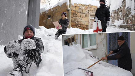 Kar yağışı yeniden başladı: Güne 15 santimetre karla uyandılar Geçmiş yıllara göre farklı oldu