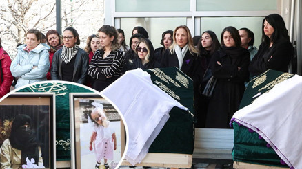 İstanbulda denizde ölü bulunan anne ile kızı toprağa verildi