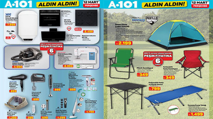 SATIŞTA A101 AKTÜEL AFİŞİ 12 MART 2026 (YENİ İNDİRİMLİ ÜRÜNLER BROŞÜRÜ) || A101 Aldın Aldın kataloğu bu hafta ürünleri neler A101 yeni broşürü ile 3lü siyah ankastre set, buharlı temizleyici mop, kamp sandalyesi, merdiven, manikür seti satışta