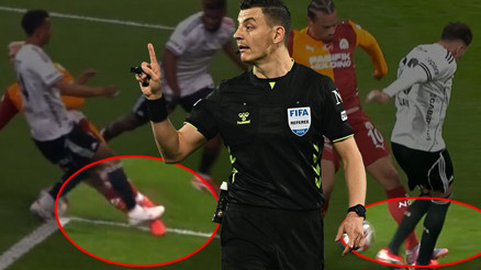 Derbide çok konuşulan pozisyonlar: Beşiktaştan kırmızı, Galatasaraydan penaltı itirazı Daha ne olması gerekiyor