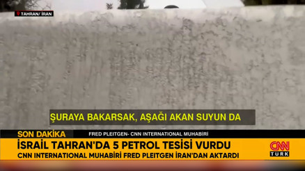 İranda saldırı sonrası gökyüzü griye büründü