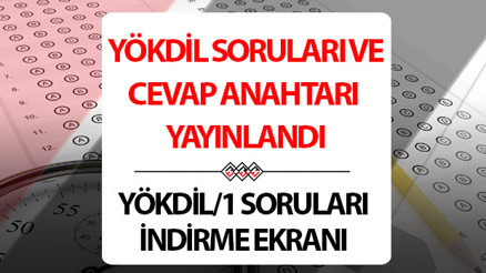 YÖKDİL SORULARI VE CEVAP ANAHTARI PDF İNDİRME EKRANI 2026 || YÖKDİL/1 Temel Soru Kitapçıkları ve Cevap Anahtarları yayınlandı 2026 YÖKDİL sınav soruları ve cevapları nereden indirilir