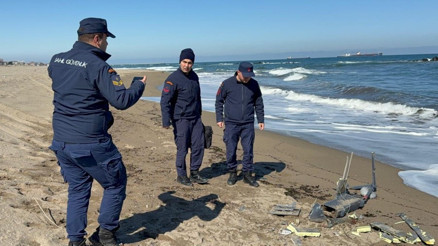 Sakaryada sahilde parçalanmış insansız hava aracı bulundu