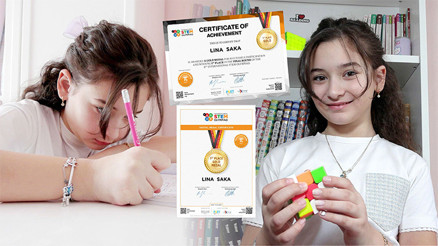 Trabzonlu Lina matematikte dünya birincisi