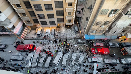 İsrail ordusu, Lübnanın başkenti Beyrutta bir binaya saldırı düzenledi