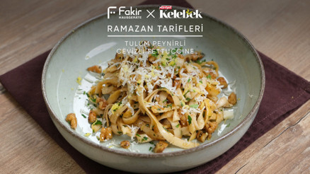 Tulum Peynirli Cevizli Fettuccine