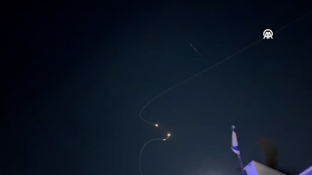 İrandan fırlatılan misilleme füzeleri nedeniyle Tel Avivde sirenler çaldı