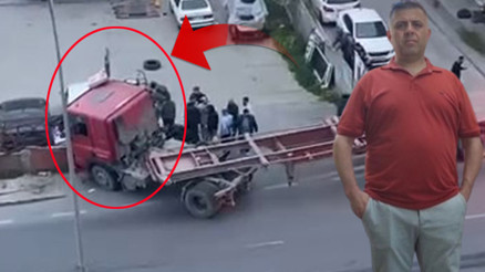 Beylikdüzünde TIRın çarptığı yaya hayatını kaybetti; kaza kamerada Beylikdüzünde TIRın çarptığı yaya hayatını kaybetti; kaza kamerada