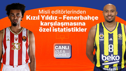 Misli editörlerinden Kızıl Yıldız - Fenerbahçe karşılaşmasına özel istatistikler