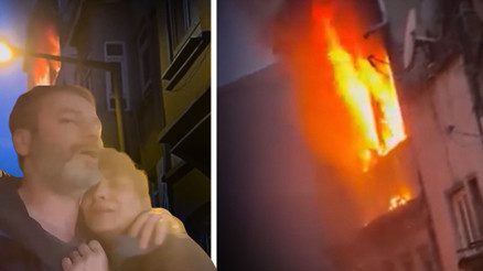 Beyoğlundaki yangında ünlü oyuncunun kabus dolu anları Sosyal medyadan paylaştı: Bugün çok zor bir şey yaşadık