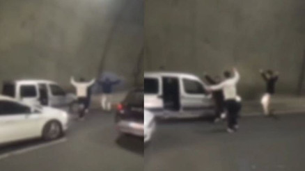 Tünelde aracını durdurup dans ederek sürücüye rekor ceza