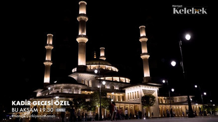 Millet Camii’nde Kadir Gecesi özel yayını
