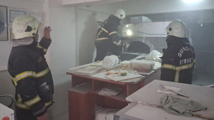 Burdurda pide salonunda doğal gaz patlaması