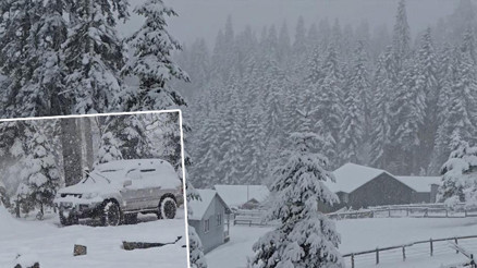 Kar yağışıyla her yer beyaza büründü: Kar kalınlığı 40 santimetreye ulaştı
