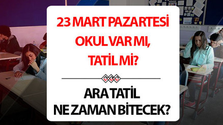 OKULLARIN AÇILIŞ TARİHİ 2026 - 2. DÖNEM ARA TATİL TAKVİMİ MEB | Yarın okul var mı 23 Mart Pazartesi okullar tatil mi Ara tatilden sonra okullar ne zaman açılacak, Ramazan Bayramı ve ara tatil kaç gün