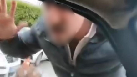 Sürücüye ailesinin yanında saldırı anı saniye saniye kamerada