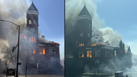 ABDde tarihi adliye binasında yangın