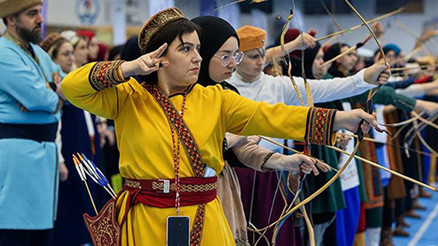 Samsunda Geleneksel Türk Okçuluk Türkiye Şampiyonası heyecanı
