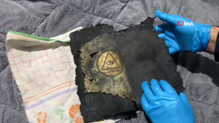 Aydın’da Bizans dönemine ait altın işlemeli dua kitabı ele geçirildi