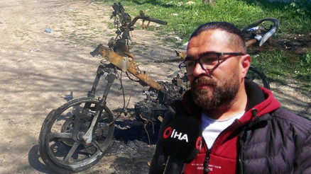 50 bin liralık motoruna ceza yedi Araba parasına ceza ödeyeceğim deyip motorunu yaktı