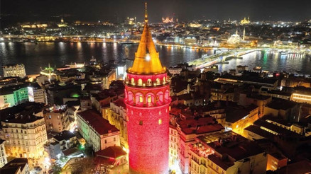 Kan kanserine dikkat çekmek için Galata Kulesi’yle ‘Kırmızı alarm’