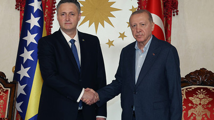 Cumhurbaşkanı Erdoğan, Bosna Hersek Devlet Başkanlığı Konseyi Başkanı Denis Beçiroviçle görüştü