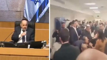 İsrail meclisinde siren paniği Milletvekilleri sığınaklara gitti