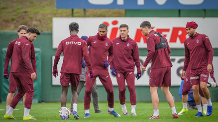 Trabzonspor, Galatasaray maçı hazırlıklarını sürdürdü