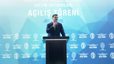 AK Parti Genel Sekreteri Eyyüp Kadir İnan, İzmir Eğitim Yatırımları Açılış Töreninde konuştu