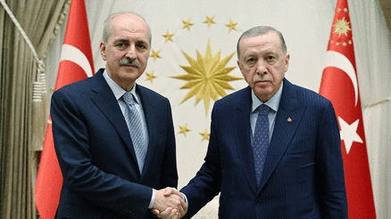 Cumhurbaşkanı Erdoğan, TBMM Başkanı Kurtulmuş ile görüştü