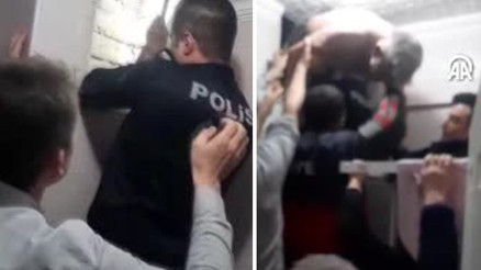 İşten eve dönen kadın neye uğradığını şaşırdı: Havalandırma boşluğundan böyle çıkardılar