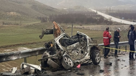 Malatyada feci kaza: 3 ölü, 1 yaralı