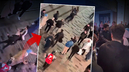 Taksimde ortalığı karıştıran kavga Yeğenini teyzesi kurtardı