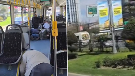 Beşiktaştaki silahlı çatışmada İETT otobüsüne kurşun isabet etti: Yolcuların panik anları kamerada