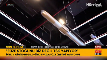 ROKETSAN Genel Müdürü Murat İkinci CNN Türkte