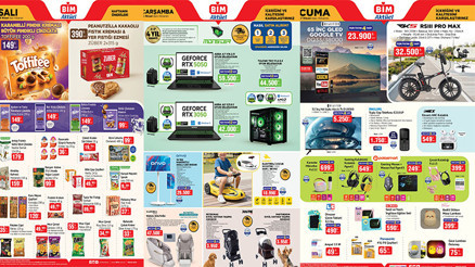 YEPYENİ GÜNCEL AFİŞ SATIŞTA BİM AKTÜEL 14-15-17 NİSAN 2026 KATALOĞU - İNDİRİMLİ BROŞÜR TAMAMI || Bimde gelecek hafta ve Cuma ürünleri neler Bim aktüel afişi Sepetli Bisiklet, Tuşlu Telefon, Işıklı Scooter, Drone Getiriyor