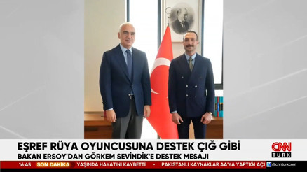 Bakan Ersoy: Görkem Sevindikin ortaya koyduğu insani duruşun yanındayız