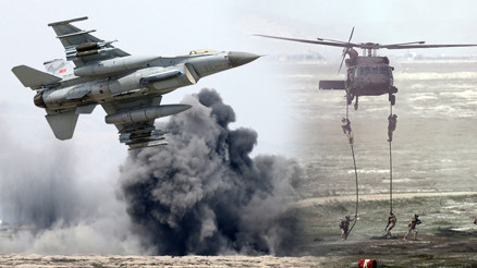 Konyada nefes kesen anlar F-16lar hedefleri tam isabetle vurdu, kurtarma timi indi... Anadolu Ankası Tatbikatında gerçeği aratmayan görüntüler