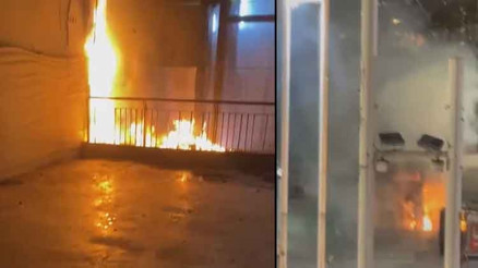 Taksim Metro İstasyonunda asansörde yangın