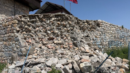 Roma değil Tokat... Sezarın ünlü sözüyle meşhur kale yağmurda tahrip oldu