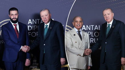 Cumhurbaşkanı Erdoğandan Antalyada diplomasi trafiği