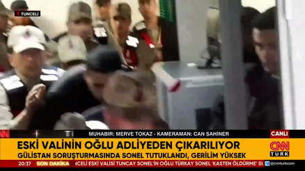 Eski valinin oğlu tutuklandı Adliyede arbede