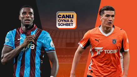 Trabzonspor, Başakşehiri ağırlıyor Maçın heyecanı canlı sohbet ile Mislide